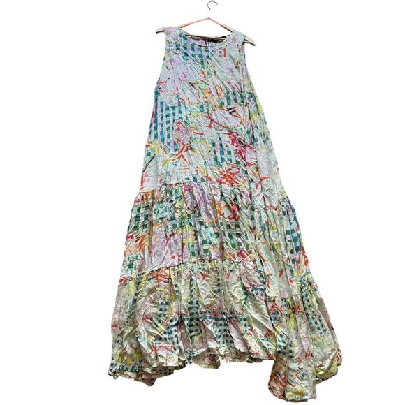 Summery Maxi Dress Multicolor Soft Women's Size XL - Picture 2 of 4